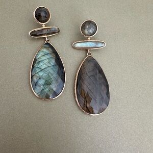 Coralia Leets Large Labradorite Drop Earrings